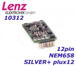 10312-01 Lenz Digitální dekodér PluX12, NEM658