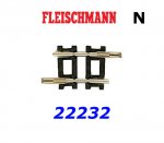 22232 Fleischmann N Curved track R1=194,6 mm 6º