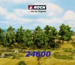 24600 Noch Deciduous Trees, 8 pieces, High 10 - 14 cm, H0,TT