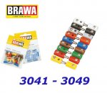 3047 Brawa Socket round 2,5 mm grey - 10pcs