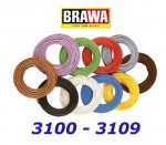 3109 Brawa Cable white - 10m,  0,14 mm2