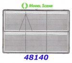 48140 Model Scene High chain fence with barbed wire
