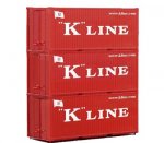 56220 Piko 20 Ft. Container K-Line (Set of 3)