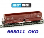 665011 Albert Modell Hopper Car Type Fals, brown "OKD DOPRAVA" of the CZ-OKDD