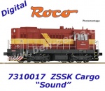 7310017 Roco Diesel locomotive 742 386 of the ZSSK Cargo - Sound