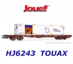 HJ6243 Jouef  4-nápravový kontejnerový vůz S70 "Rail Route", TOUAX