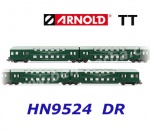 HN9524 Arnold TT 4-unit double decker cars without control cabin of the DR
