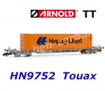 HN9752 Arnold TT Container wagon type Sffgmss with 45' container "Happag Lloyd", TOUAX
