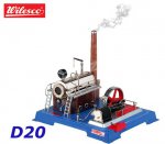 D20 00020 Wilesco  Steam Engine with manometer
